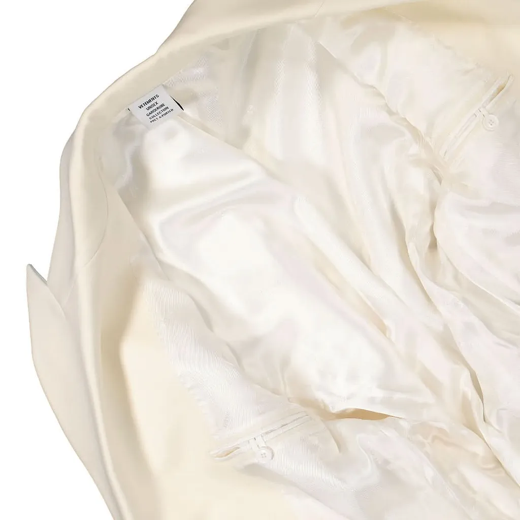 Vetements Reconstructed Double-Breasted V-Neck Coat