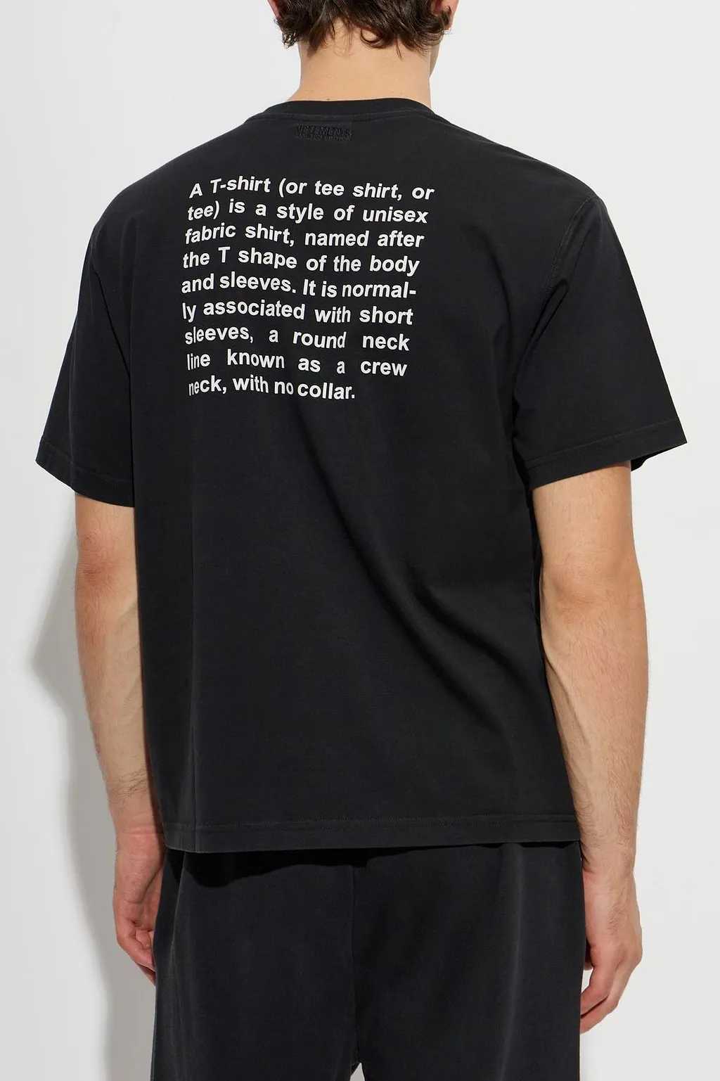 Vetements Slogan Printed Crewneck T-Shirt