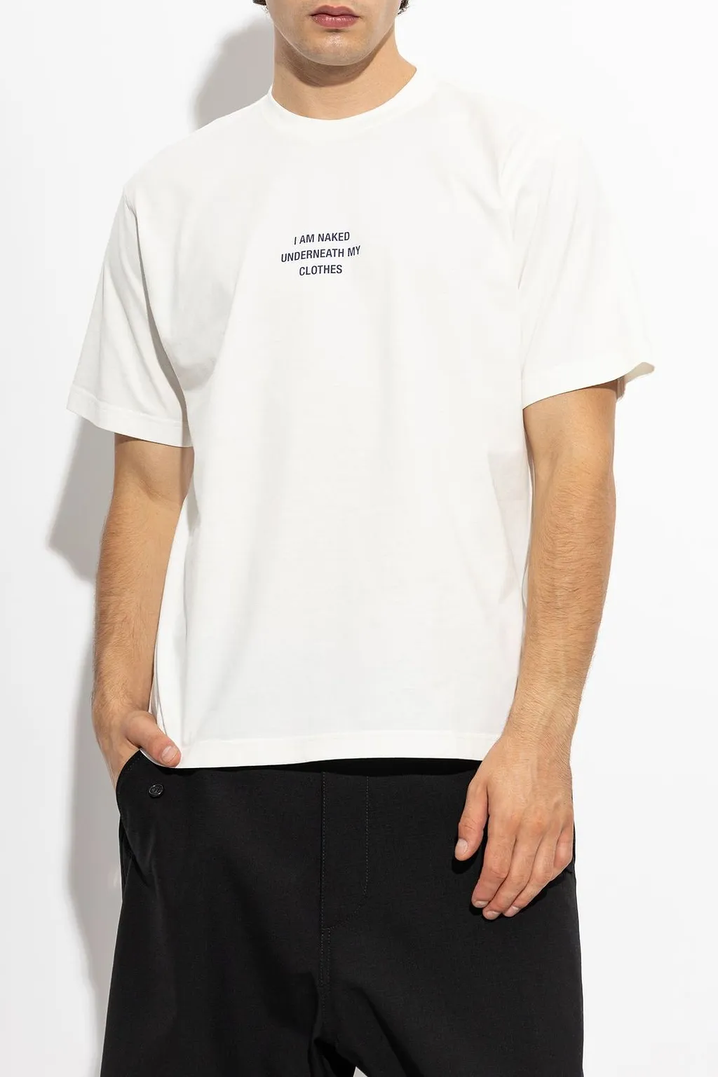 Vetements Slogan Printed Crewneck T-Shirt