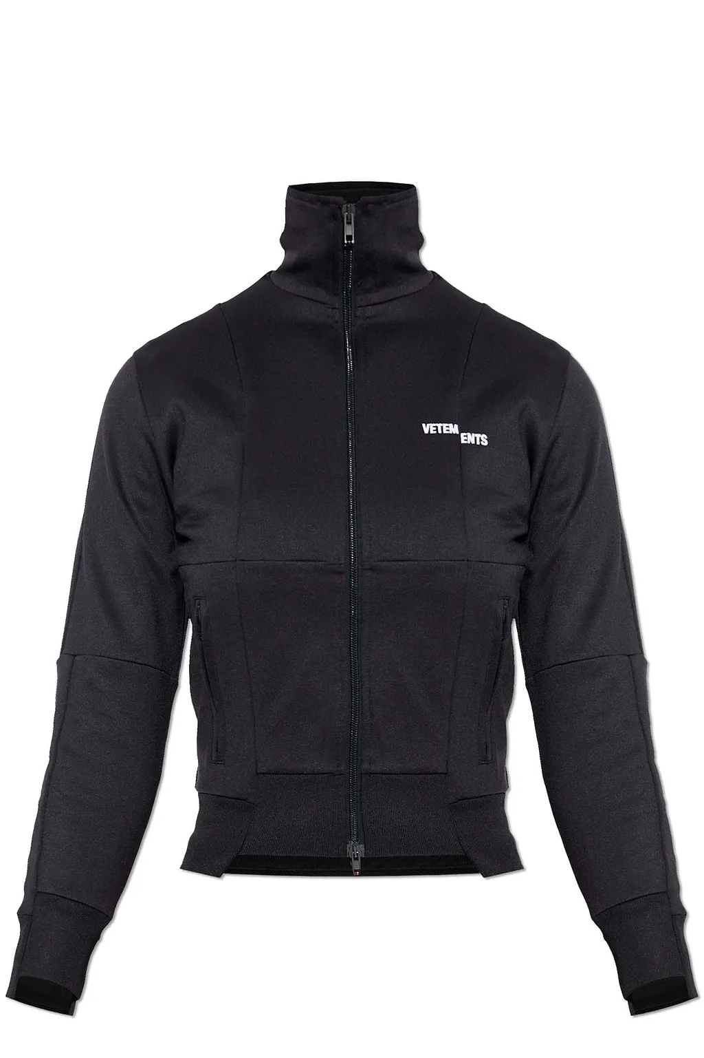 Vetements Stand Up Collar Zipped Sweatshirt