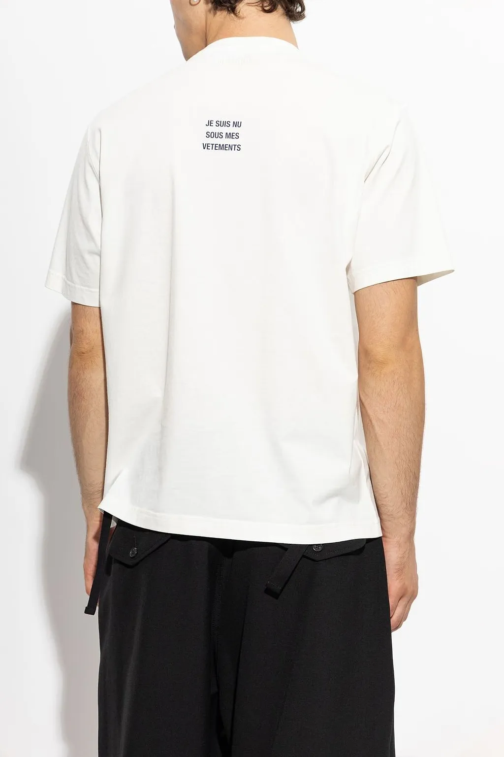 Vetements Slogan Printed Crewneck T-Shirt