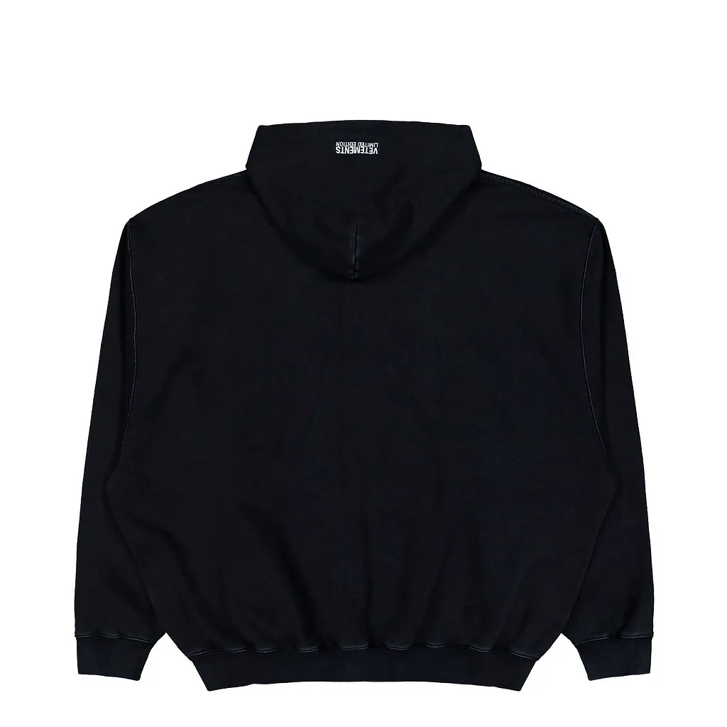 Vetements Zip-Up Drawstring Hoodie