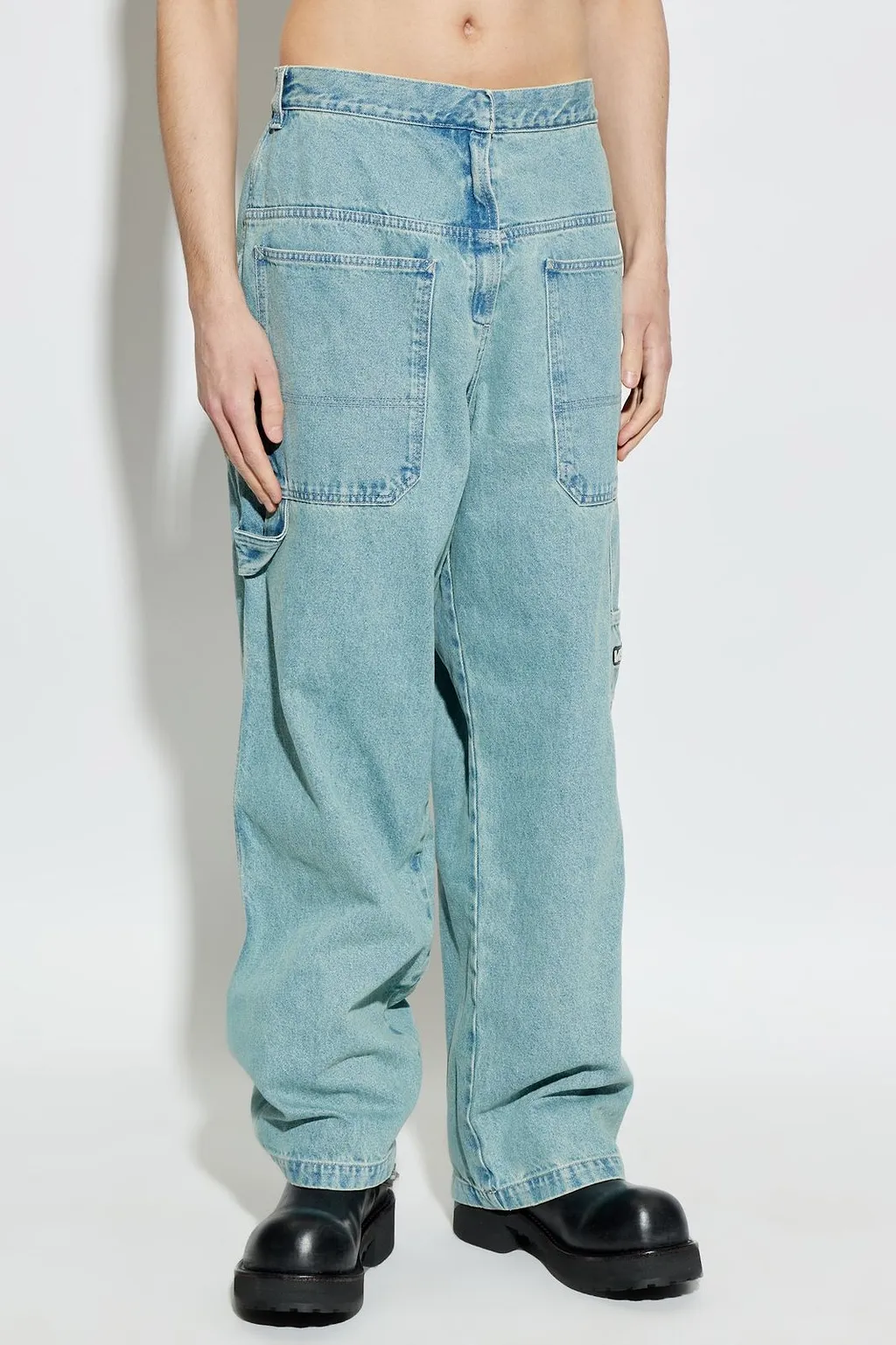 Vetements Wide-Leg Utility Jeans