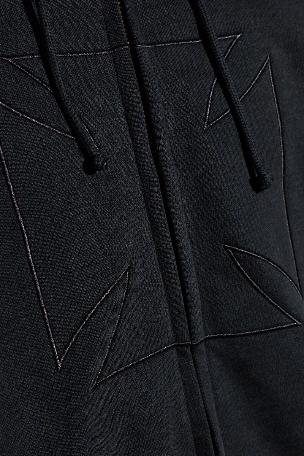 Vetements Zip-Up Drawstring Hoodie