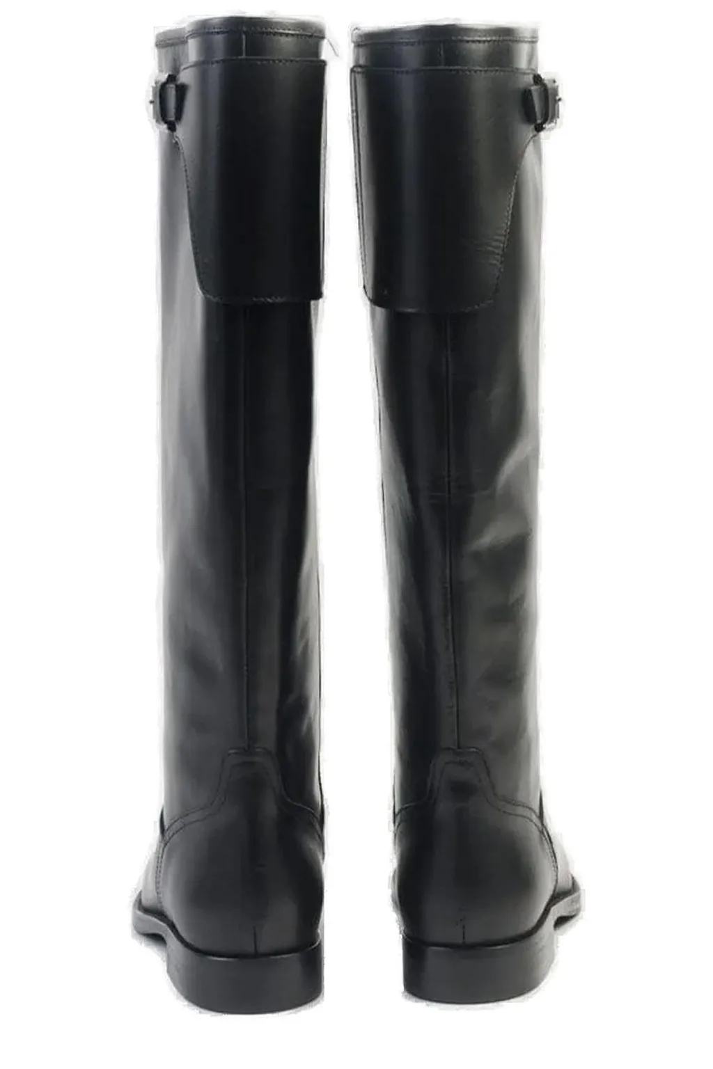Via Roma 15 Buckle Detailed Round Toe Boots