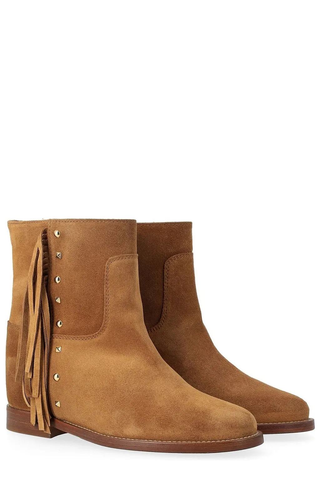 Via Roma 15 Fringed Slip-On Boots