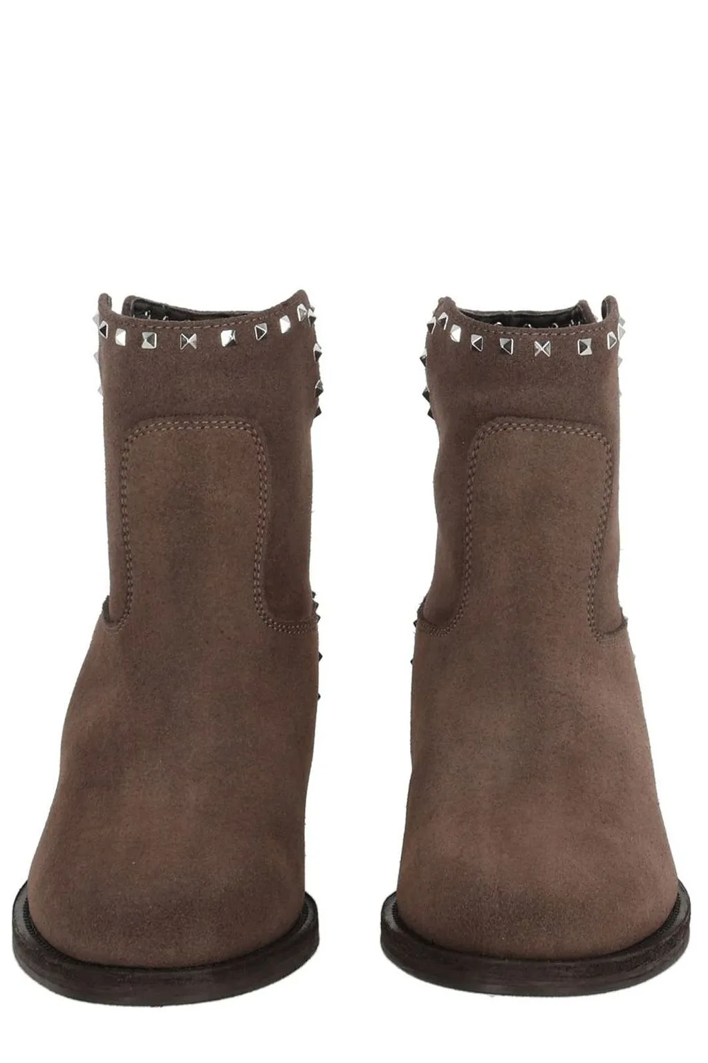 Via Roma 15 Stud Embellished Ankle Boots