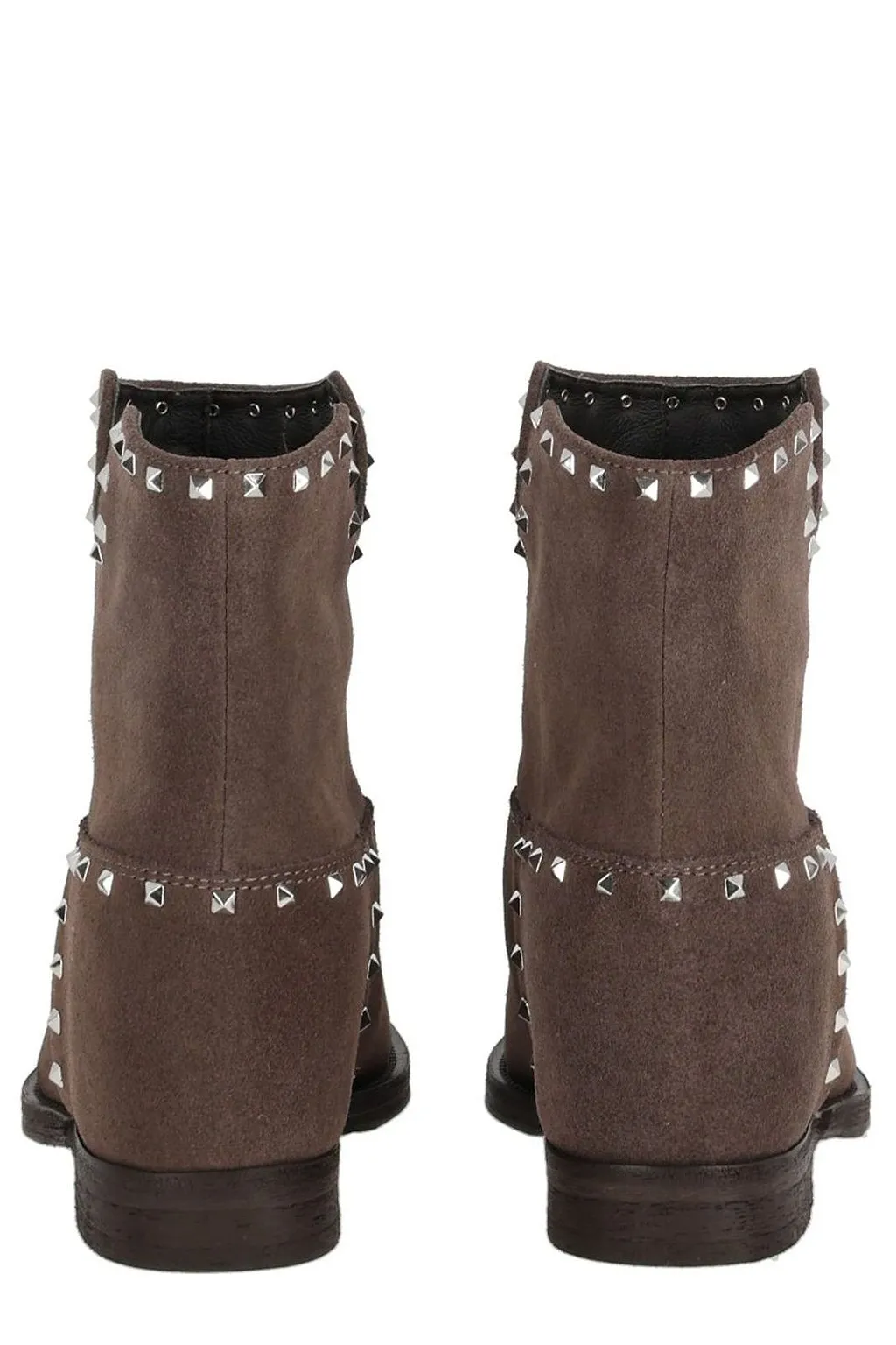 Via Roma 15 Stud Embellished Ankle Boots