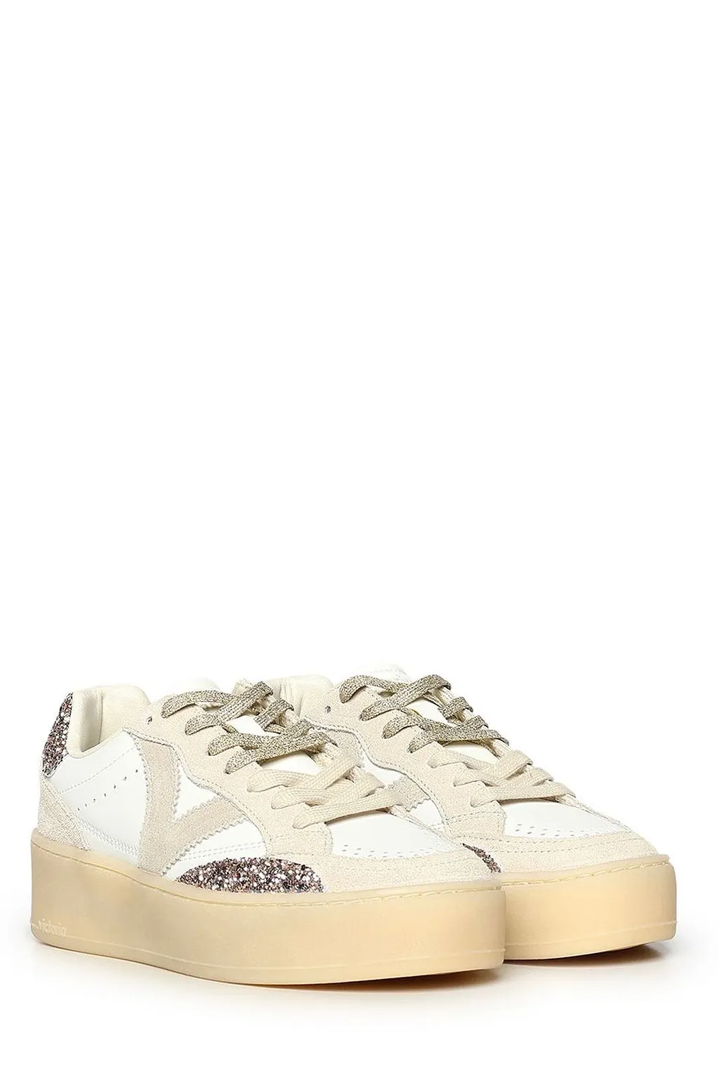 Victoria Glitter Panel Low-Top Sneakers