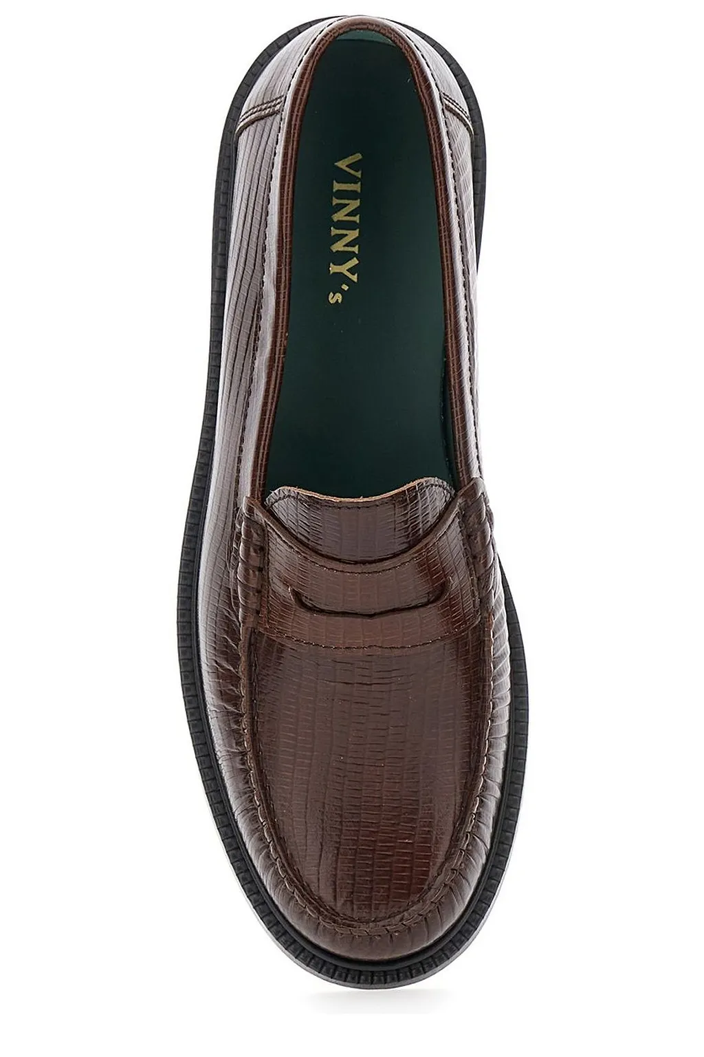 Vinny's Embossed Penny Loafers