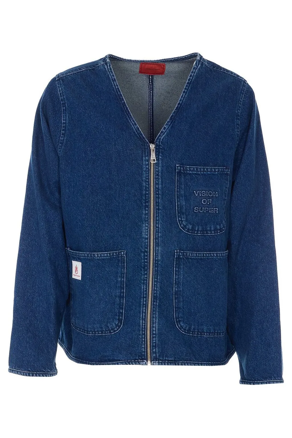 Vision Of Super Zip-Front Denim Jacket