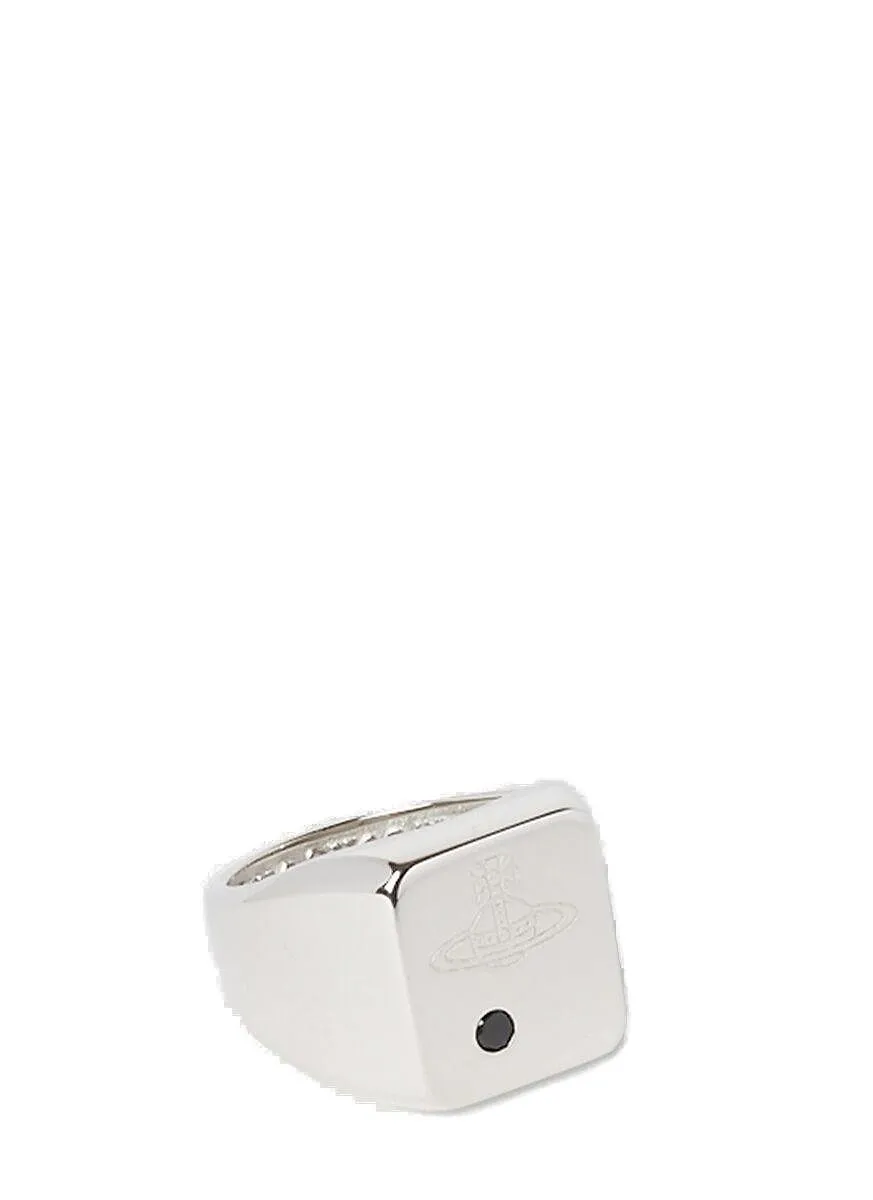 Vivienne Westwood Carlo Signet Logo Engraved Ring
