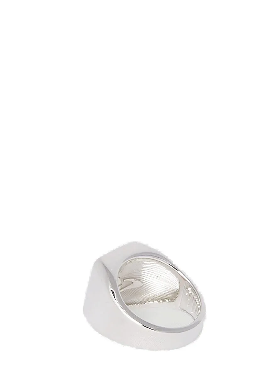Vivienne Westwood Carlo Signet Logo Engraved Ring