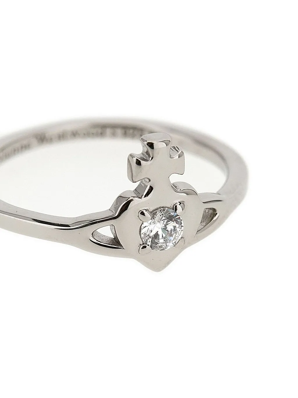 Vivienne Westwood Logo-Engraved Embellished Ring