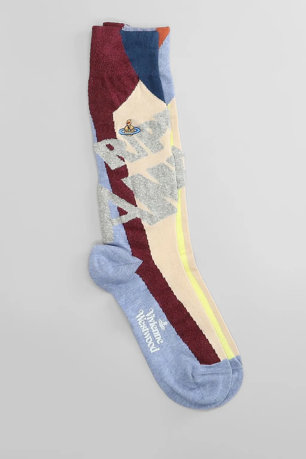 Vivienne Westwood Logo Printed Ribbed Socks