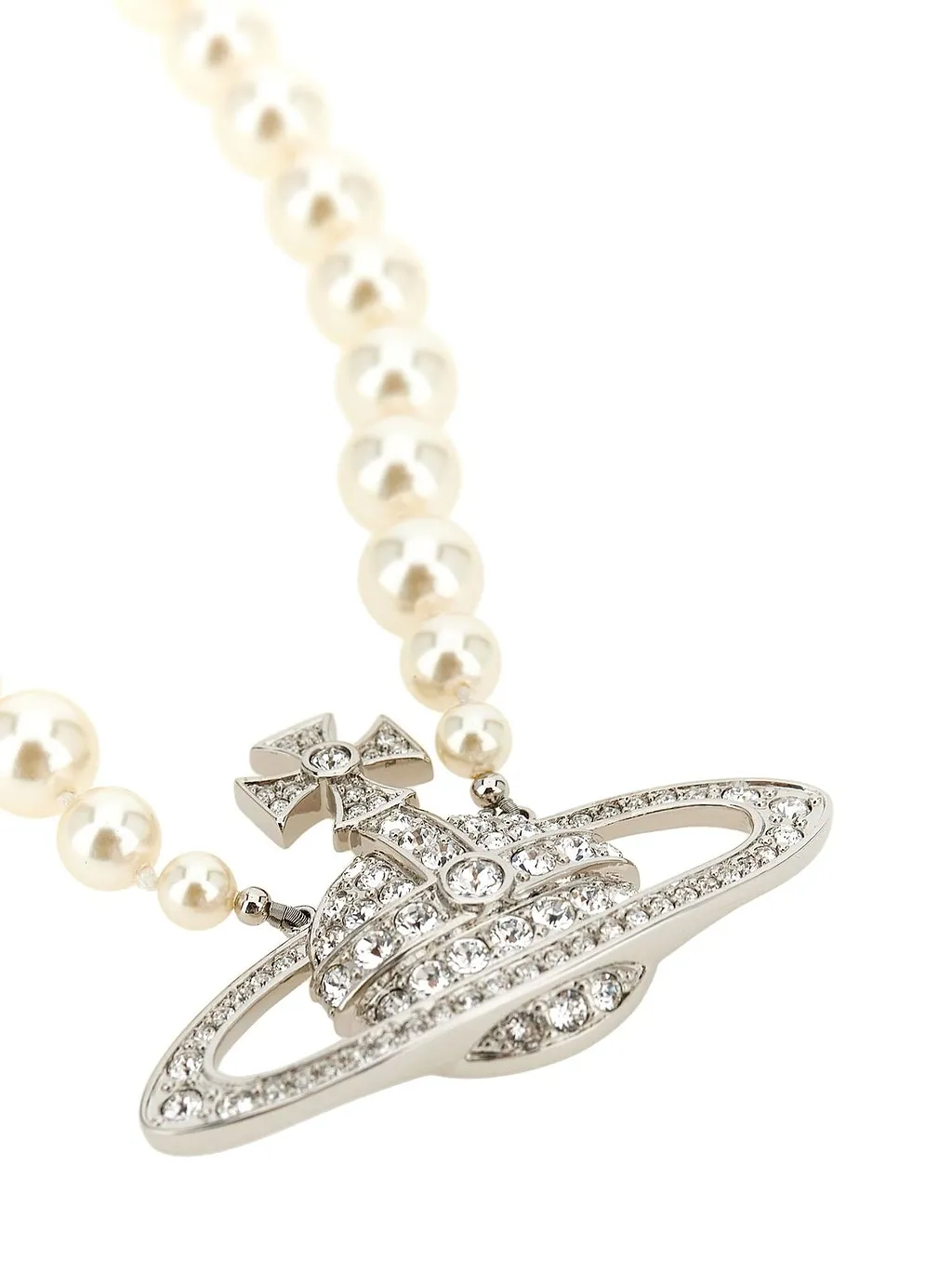 Vivienne Westwood Man Bas Relief Pearl Necklace