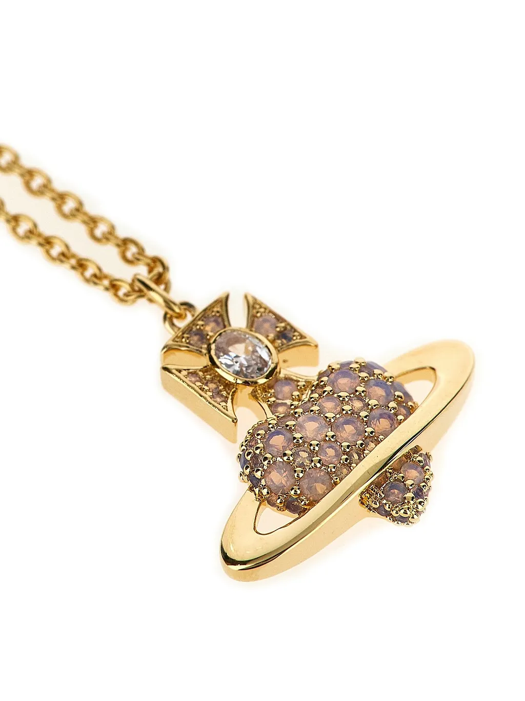 Vivienne Westwood Orb Embellished Chain Necklace