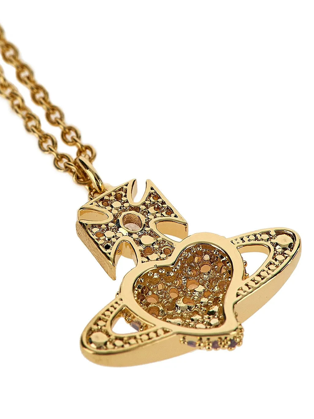 Vivienne Westwood Orb Embellished Chain Necklace