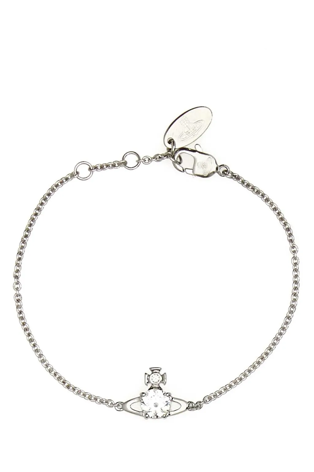 Vivienne Westwood Orb Pendant Embellished Chain Bracelet