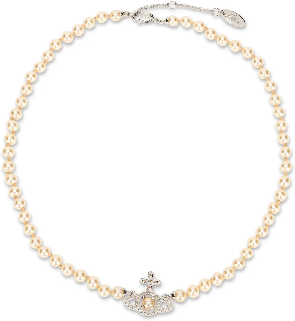 Vivienne Westwood Orb Pendant Embellished Necklace