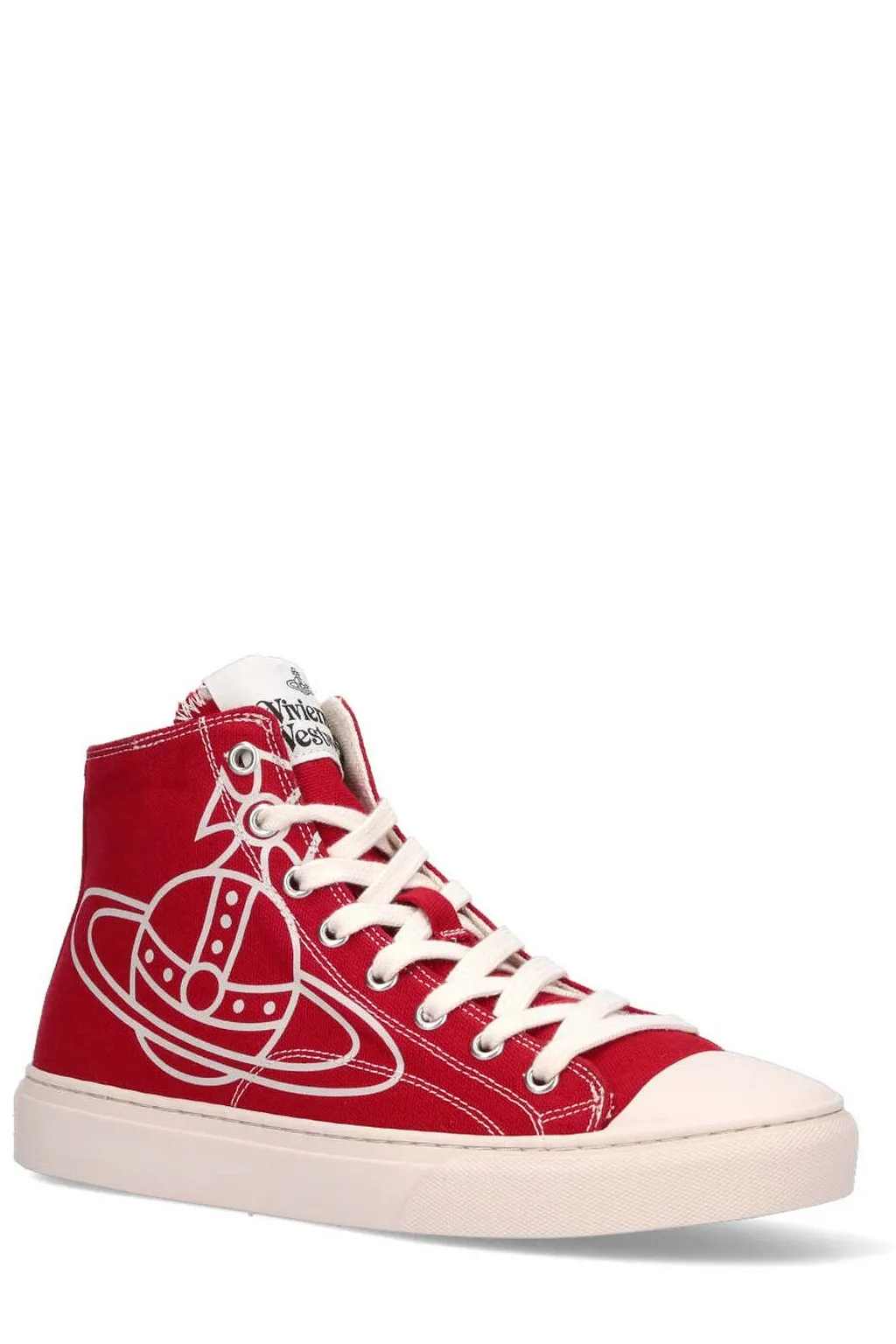 Vivienne Westwood Plimsoll Orb Printed High-Top Sneakers