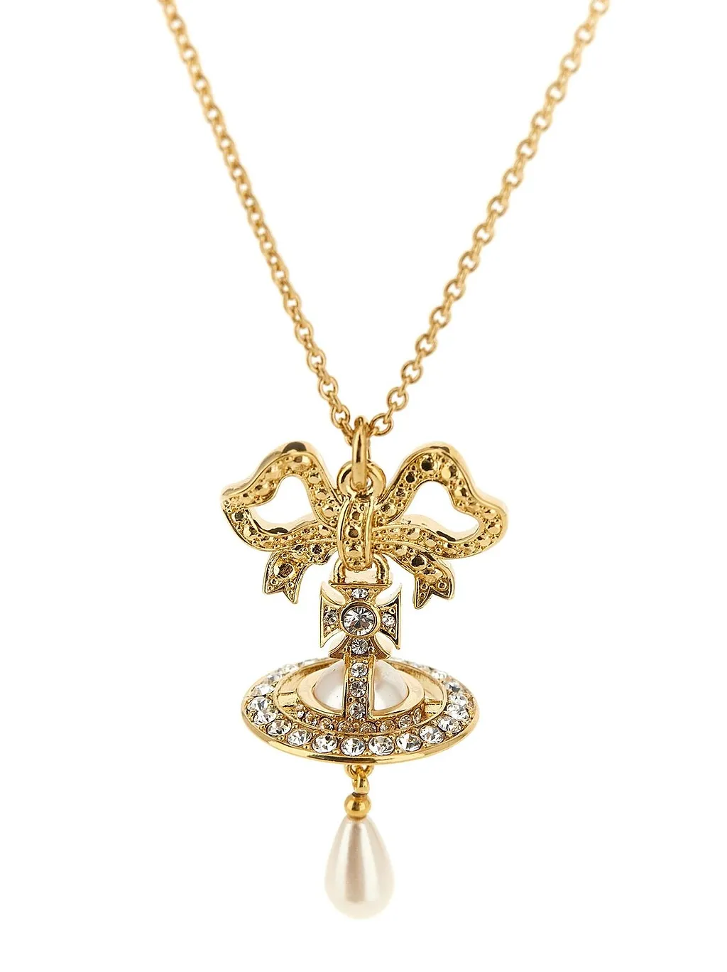 Vivienne Westwood Rigoberta Orb Bow Necklace
