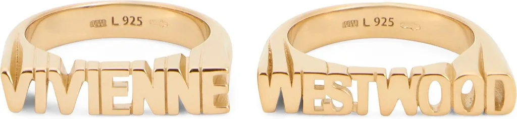 Vivienne Westwood Set Of Two Rings