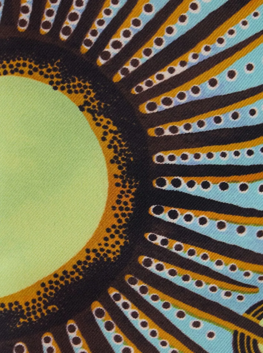 Vlisco Dialogues Eternal Sun Skinny Silk Scarf