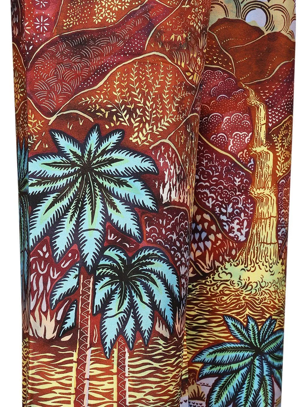 Vlisco Dialogues Rainbow Print Drawstring Pants