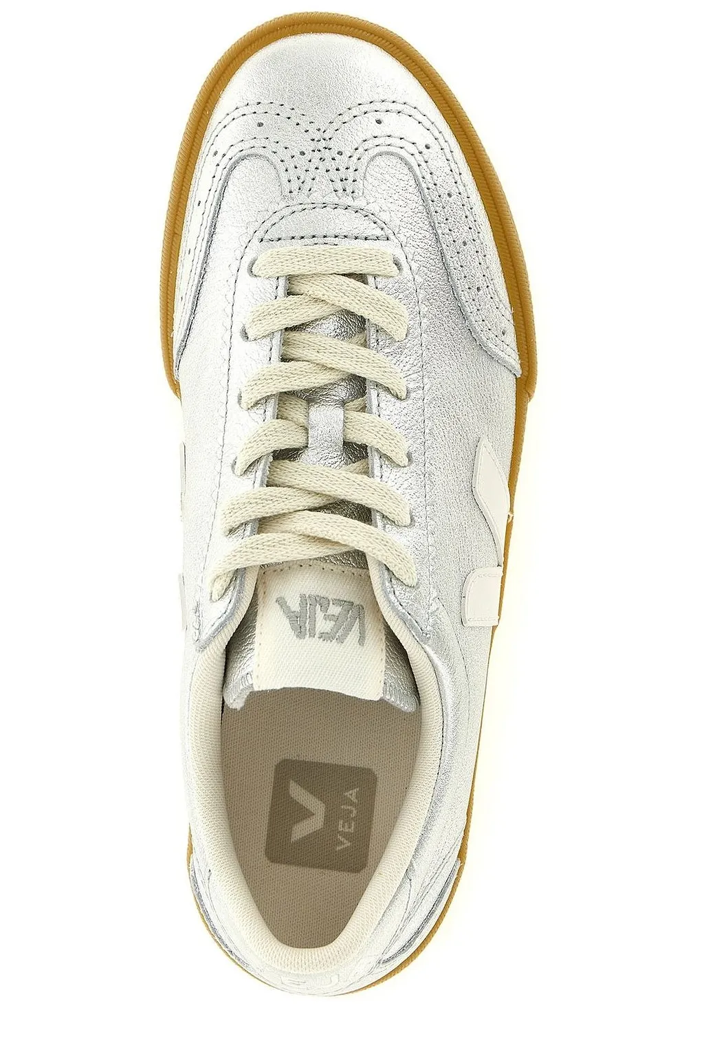 Veja Volley Logo Patch Lace-Up Sneakers