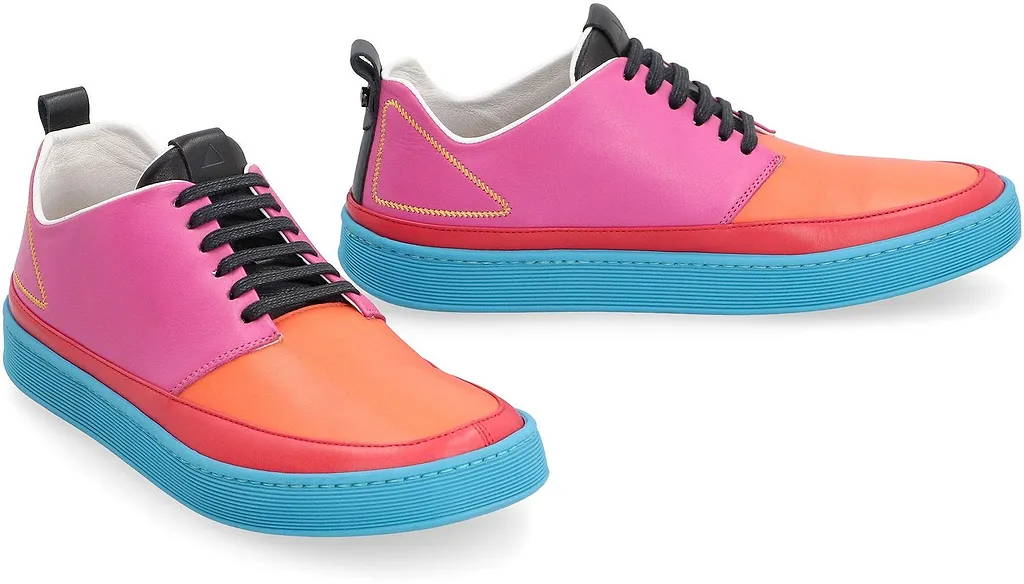 Volta Contrast Panel Low-Top Sneakers