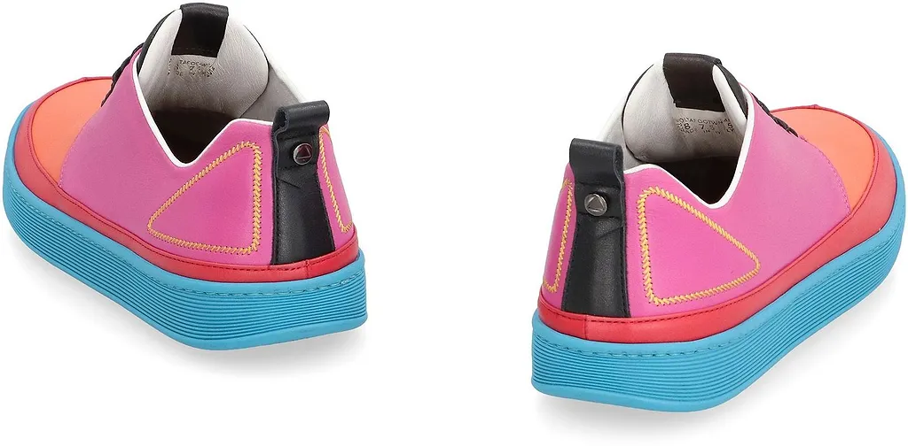 Volta Contrast Panel Low-Top Sneakers