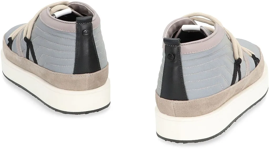 Volta Quilted Lace-Up High-Top Sneakers