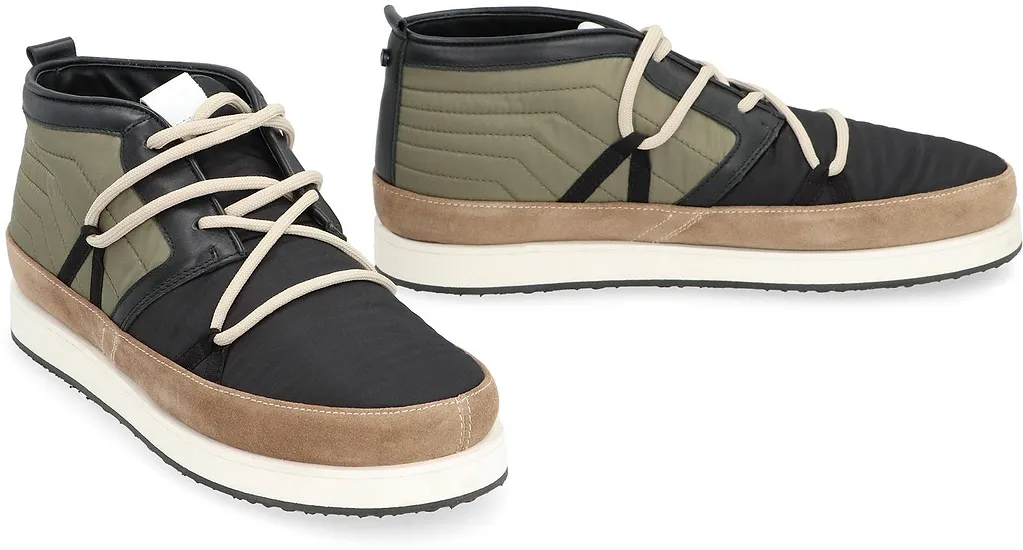Volta Quilted Mid High-Top Sneakers