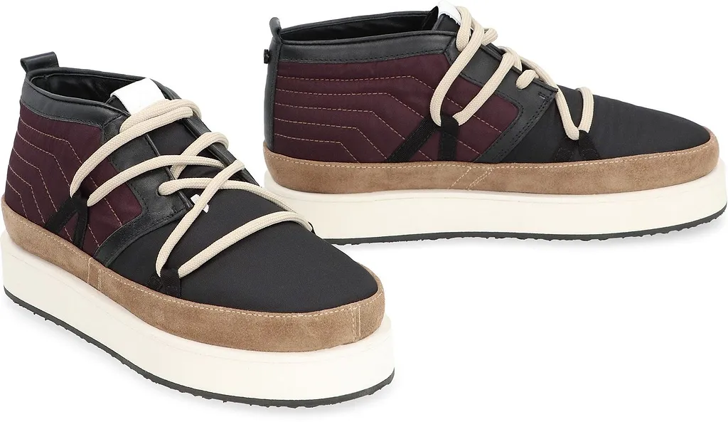 Volta Quilted Platform High-Top Sneakers
