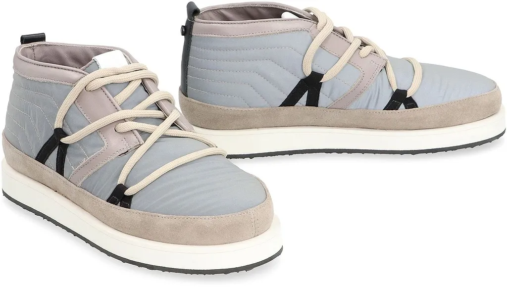 Volta Quilted Mid High-Top Sneakers