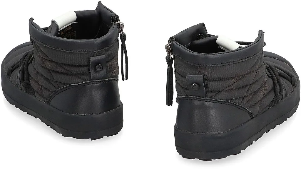 Volta Quilted Zipped High-Top Sneakers