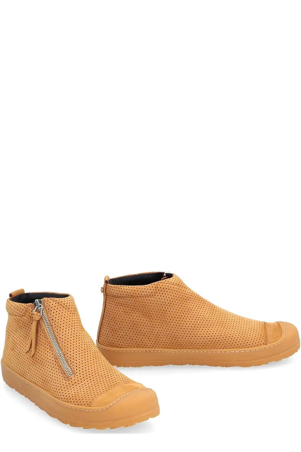 Volta Round Toe Zip-Up Sneakers