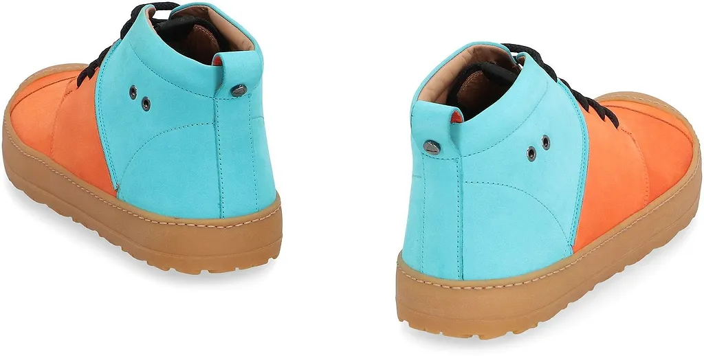 Volta Suede Mid Top High-Top Sneakers