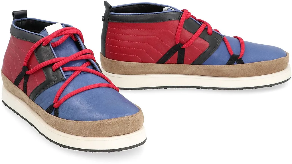 Volta Vibram Lace-Up High-Top Sneakers
