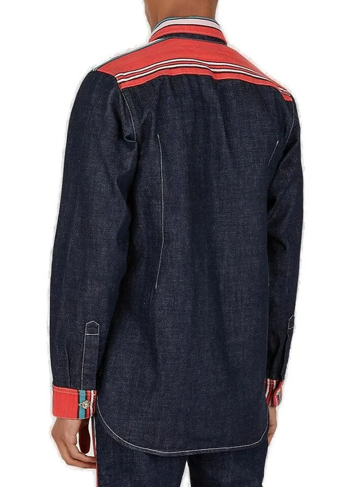 Wales Bonner Cotonou Button-Up Denim Shirt