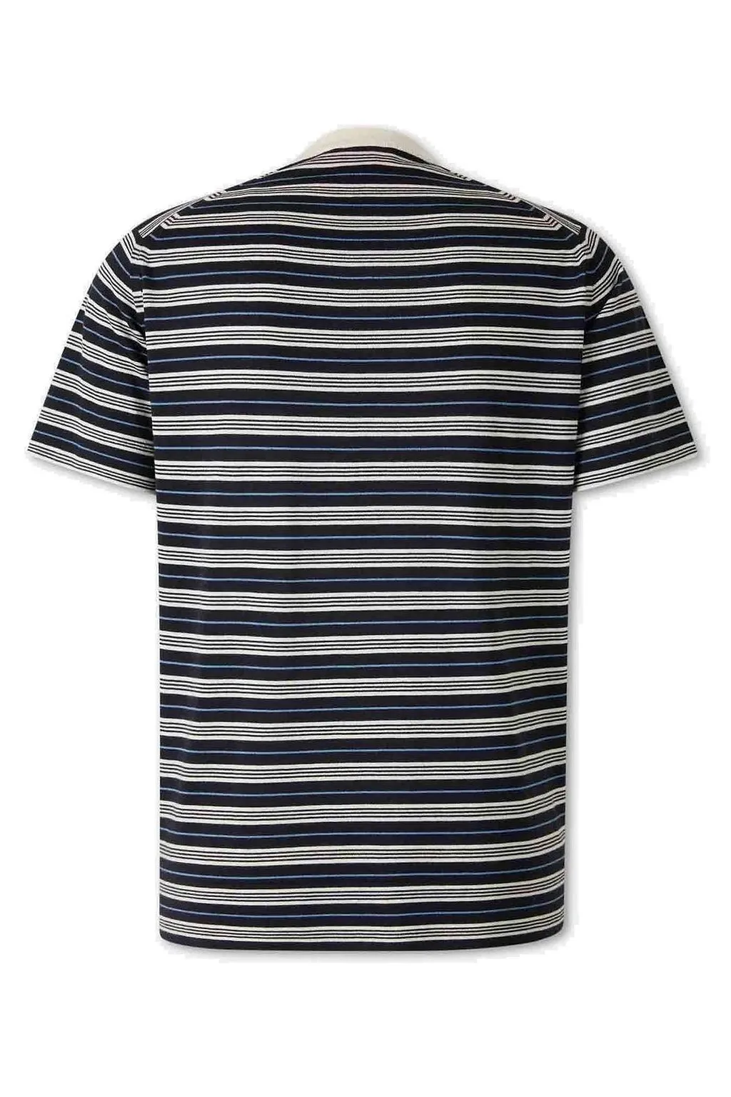 Wales Bonner Logo Embroidered Stripe Patterned T-Shirt