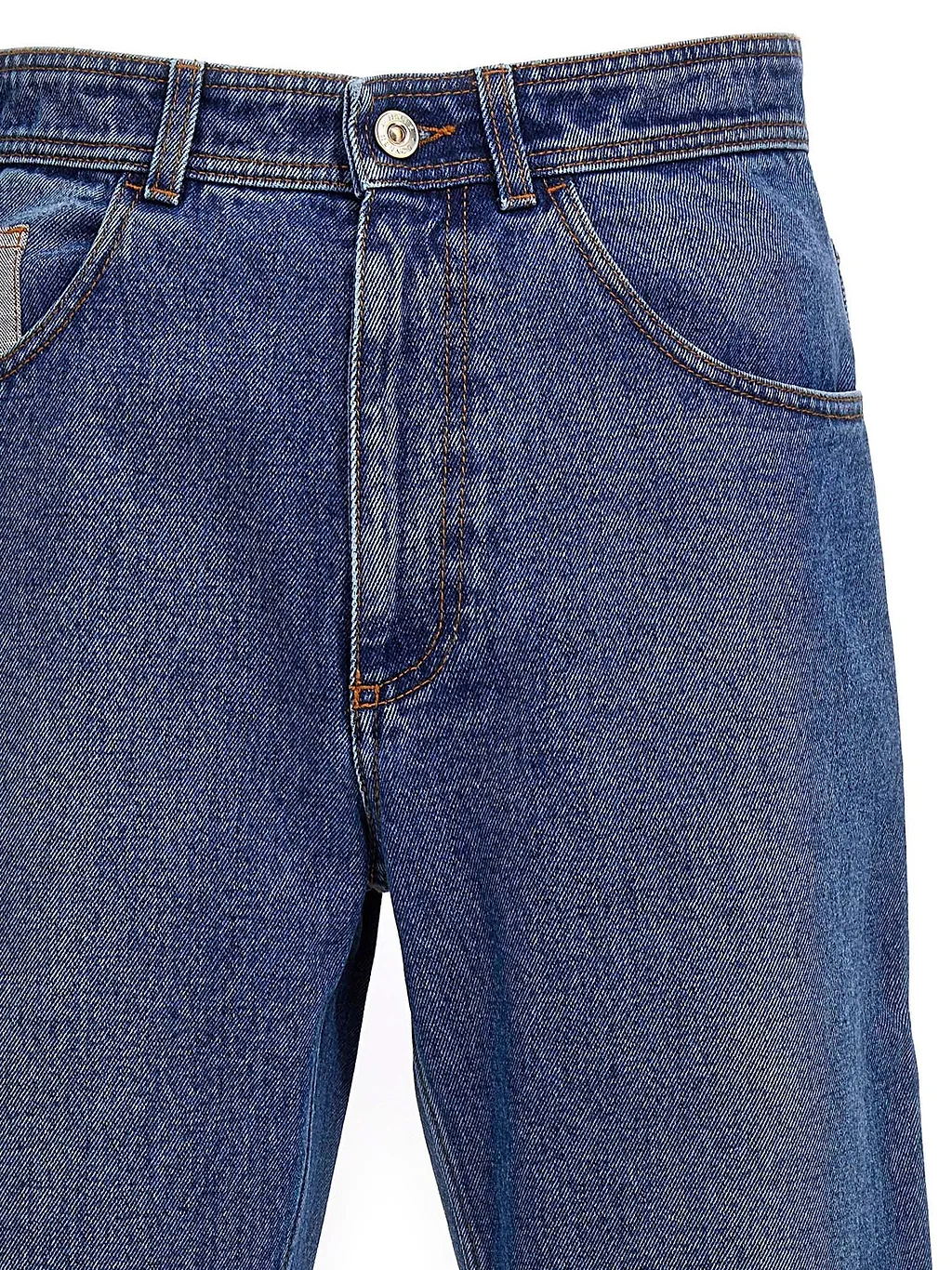 Wales Bonner Miles Logo Patch Wide Leg Jeans