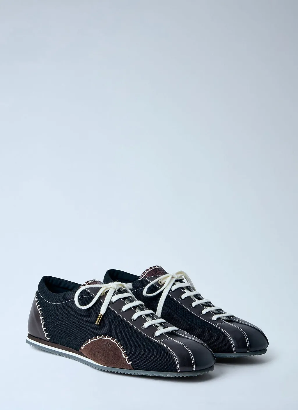 Wales Bonner Paris Contrast-Stitch Low-Top Sneakers