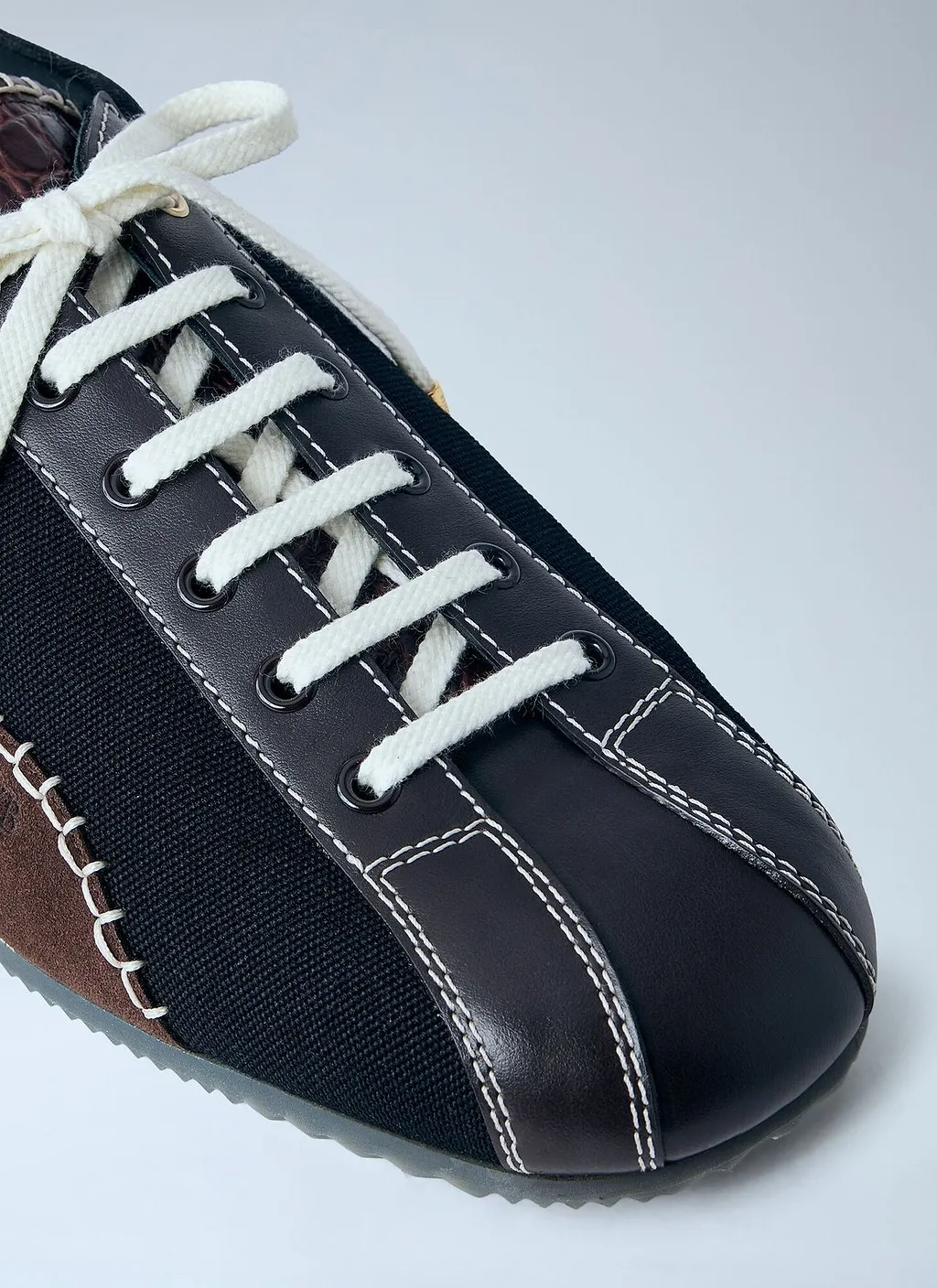 Wales Bonner Paris Contrast-Stitch Low-Top Sneakers