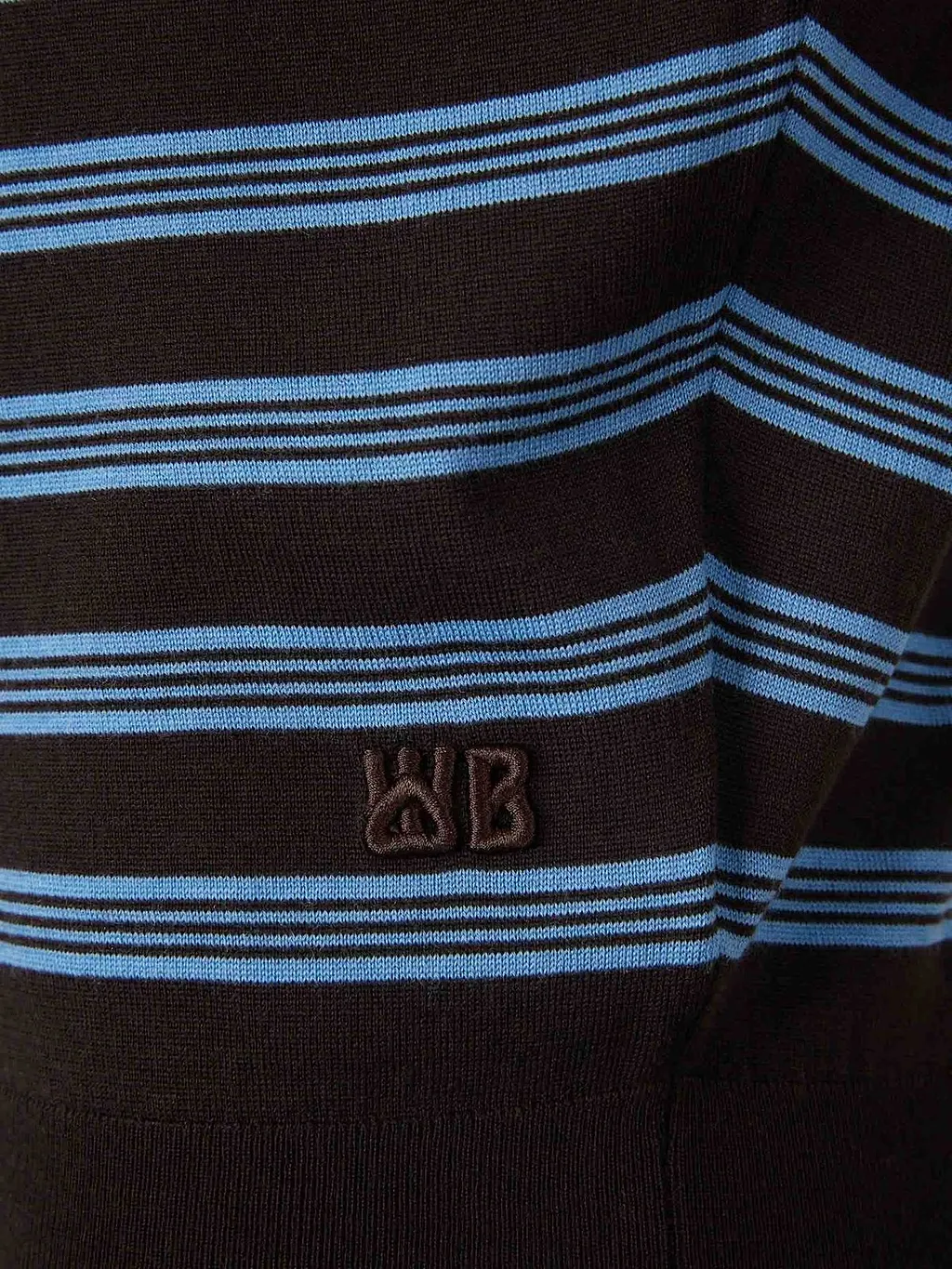 Wales Bonner Striped Knitted Polo Shirt