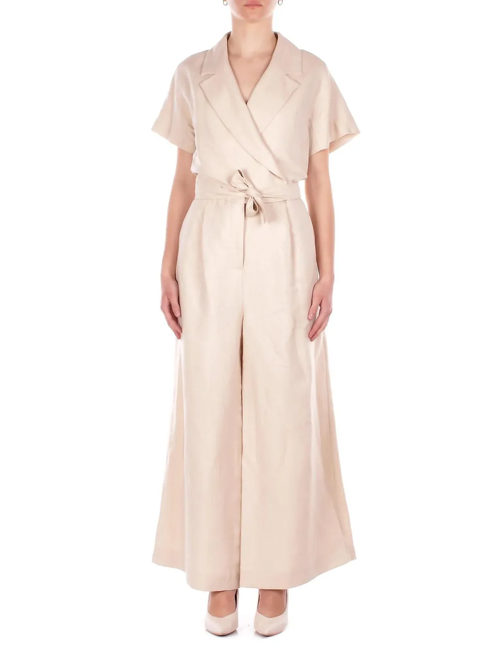 Weekend Max Mara Wkdoblato Pleated Jumpsuit