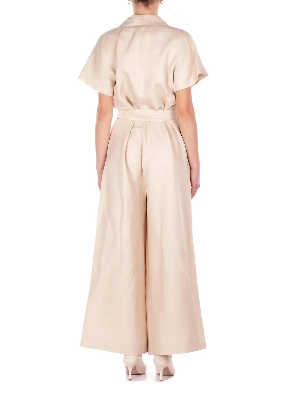 Weekend Max Mara Wkdoblato Pleated Jumpsuit