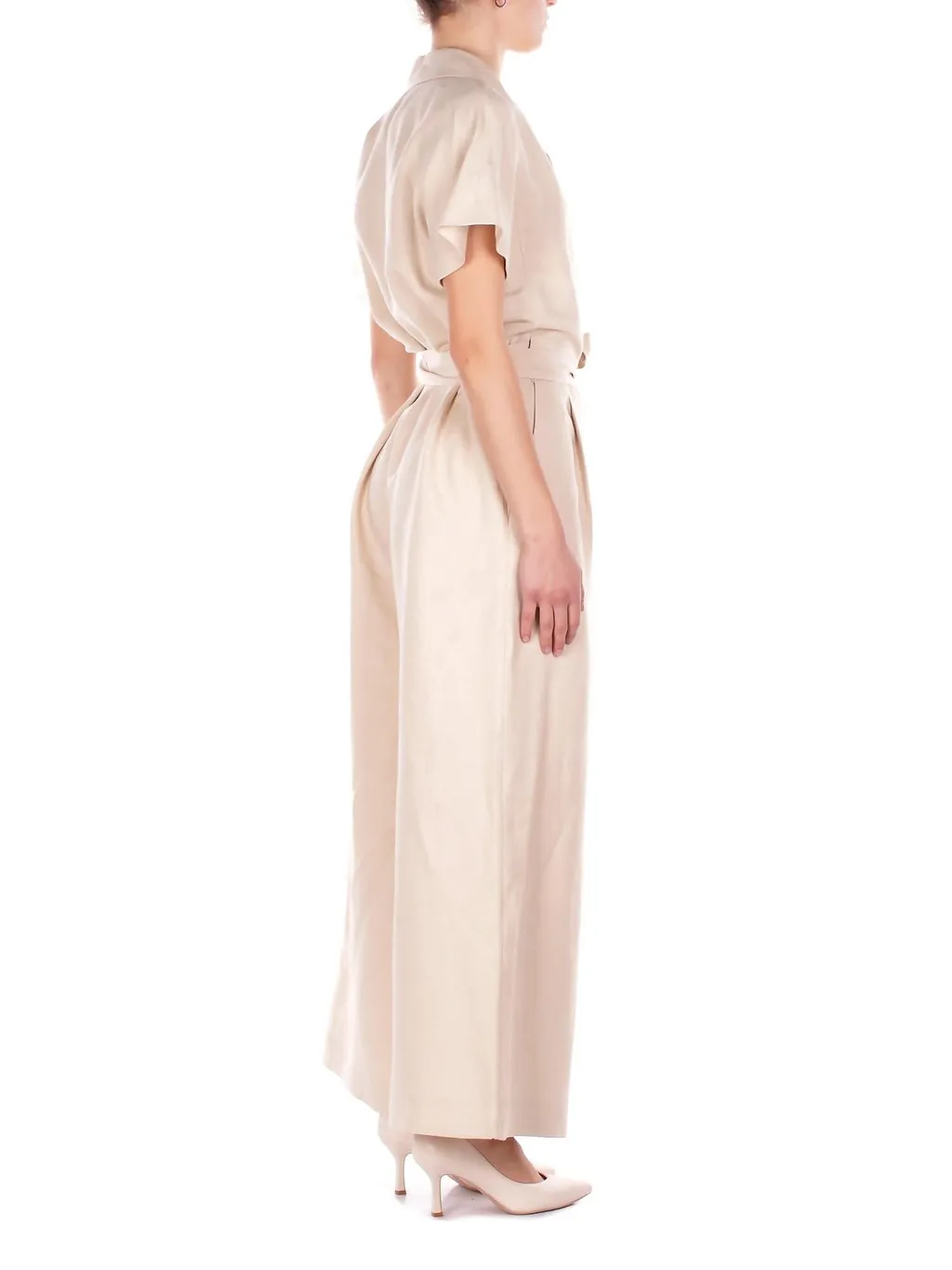 Weekend Max Mara Wkdoblato Pleated Jumpsuit