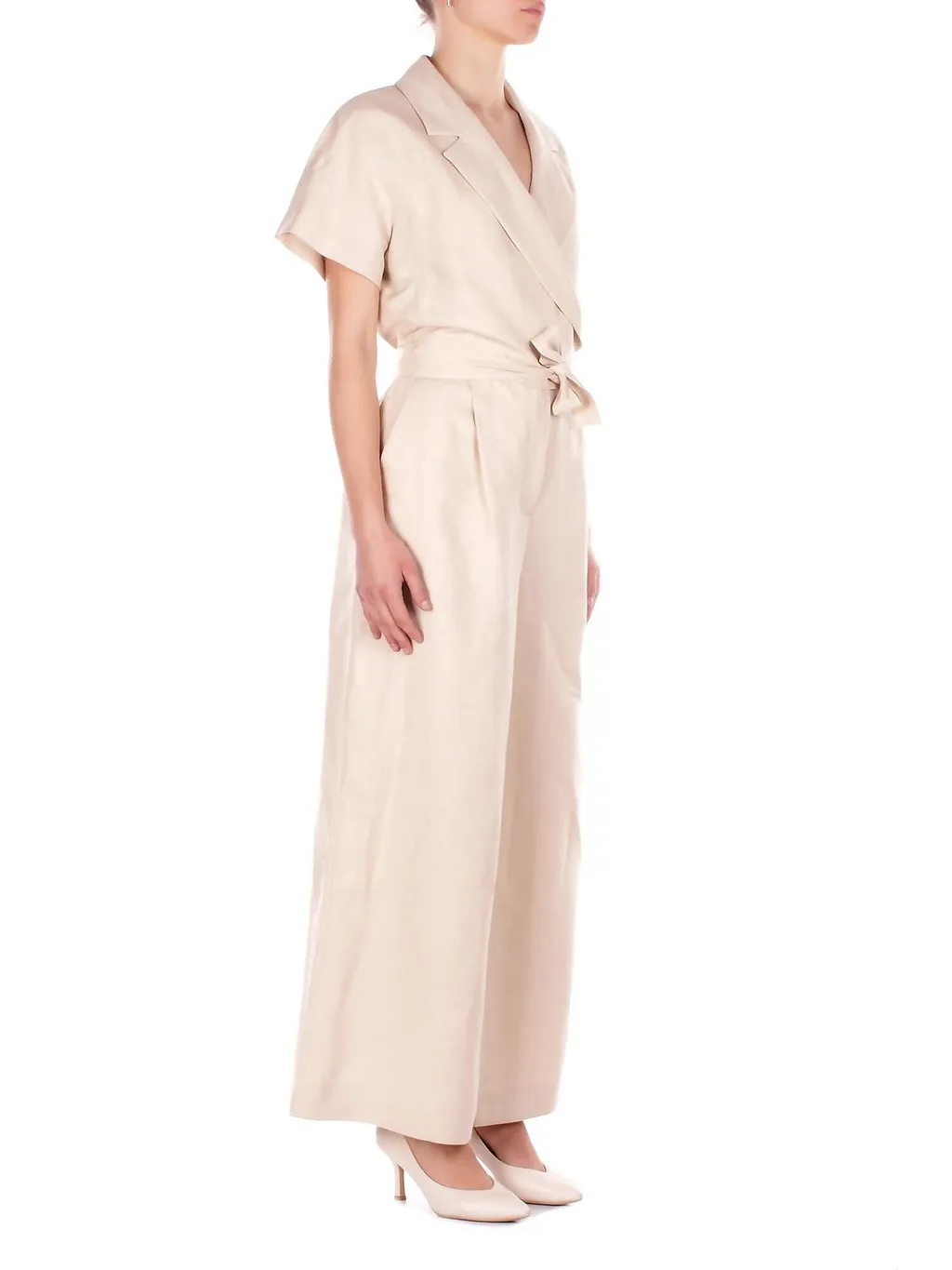 Weekend Max Mara Wkdoblato Pleated Jumpsuit